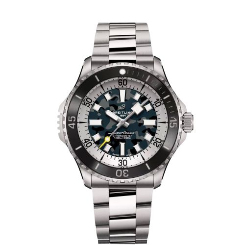 Breitling E10379351B1E1 : SuperOcean Automatic 46 Super Diver Titanium / Camouflage / Bracelet