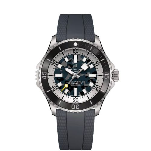 Breitling E10379351B1S1 : SuperOcean Automatic 46 Super Diver Titanium / Camouflage / Rubber