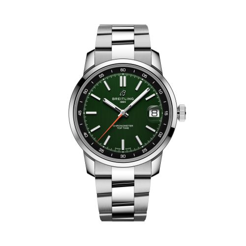 Breitling AB3113171L1A1 : Top Time Automatic Stainless Steel / Green / Bracelet