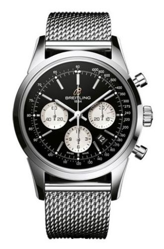 Breitling AB015112/BA59/154A : Transocean Chronograph Stainless Steel / Reverse Panda / Limited Edition