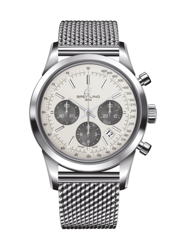 Breitling AB0152121G1A1 : Transocean Chronograph Stainless Steel / Panda / Ocean Classic