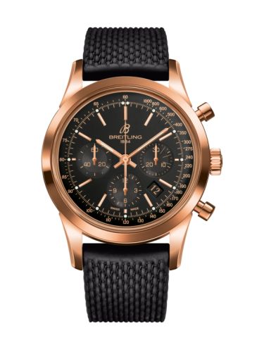 Breitling RB015212|BB16|279S : Transocean Chronograph Red Gold / Black / Rubber Aero Classic