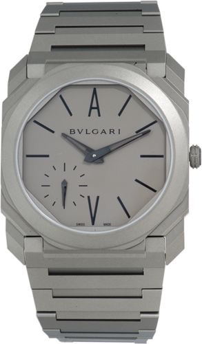 Bulgari 103113 : Octo Finissimo Automatic Titanium / Grey / AV