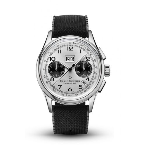 Carl F. Bucherer 00.10803.08.12.01 : Heritage Bicompax Annual Stainless Steel / Silver