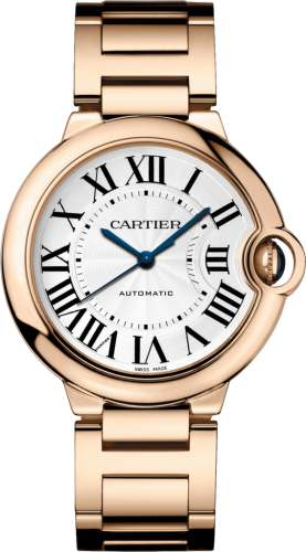 Cartier W69004Z2 : Ballon Blue de Cartier 36 Automatic Pink Gold / Silver / Bracelet