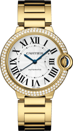 Cartier WE9004Z3 : Ballon Blue de Cartier 36 Automatic Yellow Gold / Diamonds / Bracelet