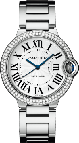 Cartier WE9006Z3 : Ballon Blue de Cartier 36 Automatic White Gold / Diamonds / Bracelet