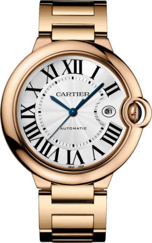 Cartier WGBB0016 : Ballon Blue de Cartier 42 Automatic Pink Gold / Silver / Bracelet