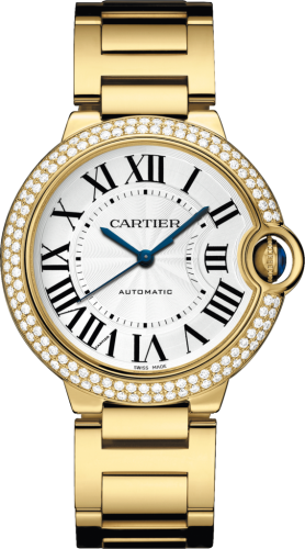 Cartier WJBB0007 : Ballon Blue de Cartier 36 Automatic Yellow Gold / Diamonds / Bracelet