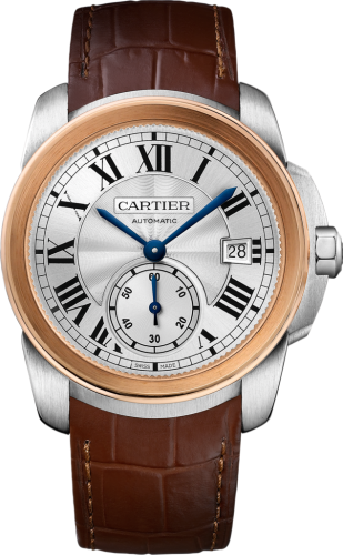 Cartier W2CA0002 : Calibre de Cartier 38 Stainless Steel / Pink Gold / Silver