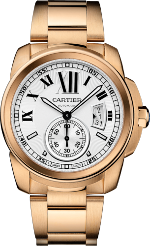 Cartier W7100018 : Calibre de Cartier 42 Pink Gold / Silver / Bracelet