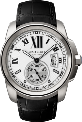 Cartier W7100037 : Calibre de Cartier 42 Stainless Steel / Silver