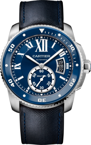 Cartier WSCA0010 : Calibre de Cartier Diver Stainless Steel / Blue / Rubber