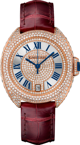 Cartier WJCL0036 : Clé de Cartier 35 Pink Gold / Full Diamonds / Red