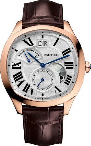 Cartier WGNM0005 : Drive de Cartier Second Time Zone Day / Night Pink Gold / Silver