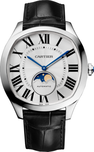 Cartier WSNM0008 : Drive de Cartier Moon Phases Stainless Steel / Silver