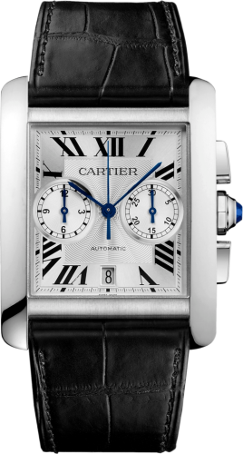 Cartier W5330007 : Tank MC 34.3 Chronograph Stainless Steel / Silver