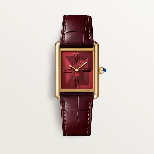 Cartier WGTA0093 : Tank Louis Cartier Large Manual Yellow Gold / Graphical Red