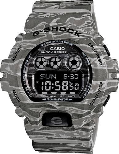 Casio GD-X6900CM-8 : GD-X6900CM-8 Grey Tiger Camo