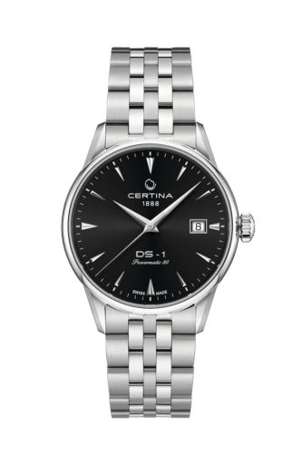 Certina C029.207.11.051.00 : DS-1 Powermatic 80 38 Stainless Steel / Black / Bracelet