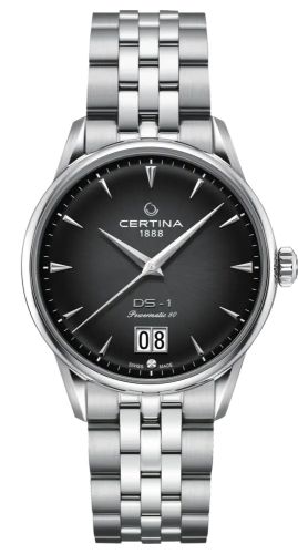 Certina C029.426.11.051.00 : DS-1 Big Date Powermatic 80 Stainless Steel / Grey / Bracelet
