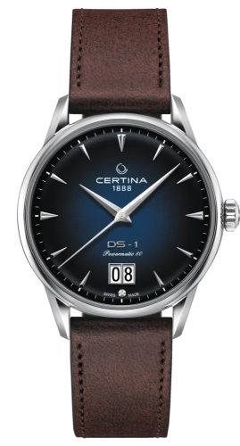 Certina C029.426.16.041.00 : DS-1 Big Date Powermatic 80 Stainless Steel / Blue