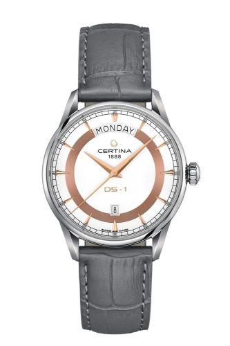 Certina C029.430.16.011.01 : DS-1 Day Date Stainless Steel / White