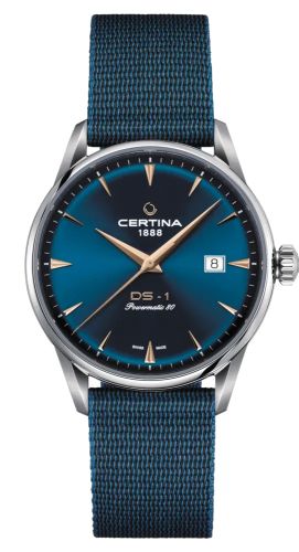 Certina C029.807.11.041.02 : DS-1 Powermatic 80 40 Stainless Steel / Blue / Tide Ocean