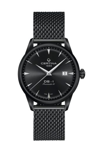 Certina C029.807.33.051.00 : DS-1 Powermatic 80 40 PVD / Black / Mesh