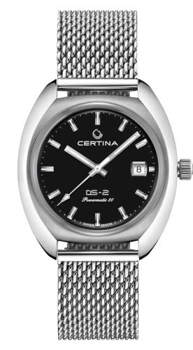 Certina C024.407.11.051.00 : DS-2 Powermatic 80 Stainless Steel / Black / Bracelet