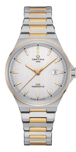 Certina C043.407.22.031.00 : DS-7 Powermatic 80 Stainless Steel - Yellow Gold / Silver / Bracelet