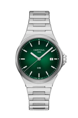 Certina C043.410.11.091.00 : DS-7 Quartz Stainless Steel / Green/ Bracelet