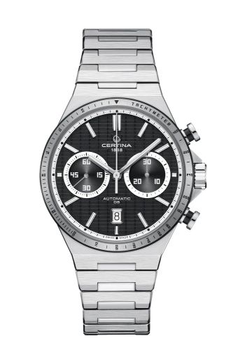 Certina C043.427.21.051.00 : DS-7 Chrono Auto Stainless Steel / Black / Bracelet