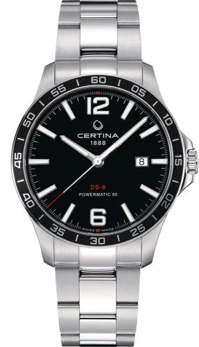 Certina C033.807.11.057.00 : DS-8 Powermatic Stainless Steel / Black / Bracelet