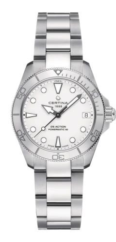 Certina C032.007.11.011.00 : DS Action Lady 34.5 Stainless Steel / White
