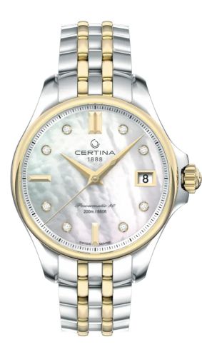 Certina C032.207.22.116.00 : DS Action 34.5 Powermatic Stainless Steel / Yelllow Gold / MOP