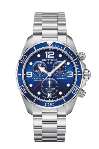 Certina C032.434.11.047.00 : DS Action Chronograph Stainless Steel / Blue / Bracelet