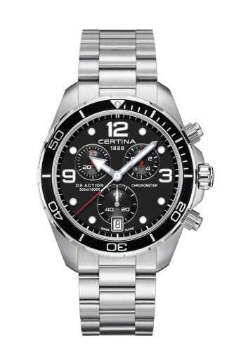 Certina C032.434.11.057.00 : DS Action Chronograph Stainless Steel / Black / Bracelet