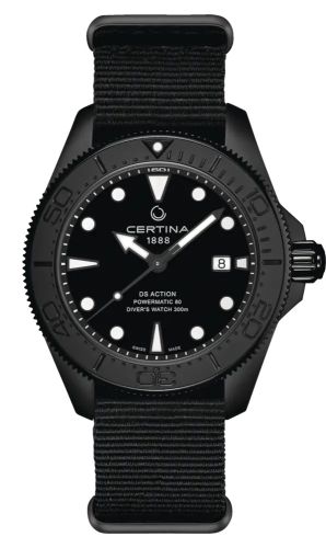 Certina C032.607.38.051.00 : DS Action Diver Powermatic 80 43 PVD / Black / Bracelet
