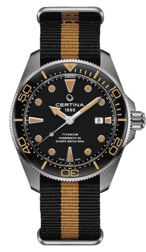 Certina C032.607.48.051.00 : DS Action Diver Powermatic 80 43 Titanium / Black / NATO