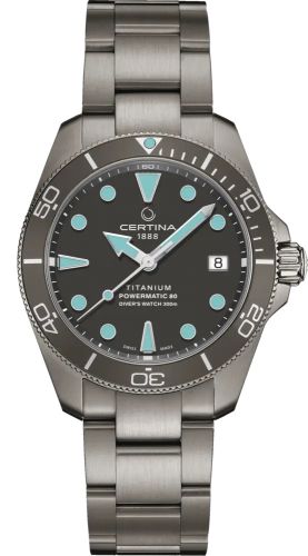 Certina C032.807.44.081.00 : DS Action Diver 38 Powermatic 80 Titanium / Grey / Bracelet