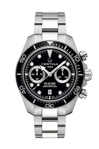 Certina C032.827.11.051.00 : DS Action Diver Chrono Stainless Steel / Black / Bracelet