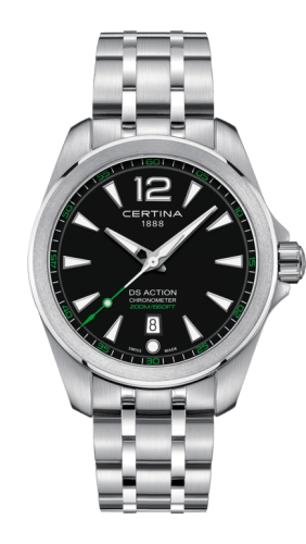 Certina C032.851.11.057.02 : DS Action Chronometer Stainless Steel / Black / Bracelet
