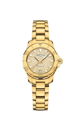 Certina C032.951.33.361.00 : DS Action Lady 29 Yellow Gold / Champagne