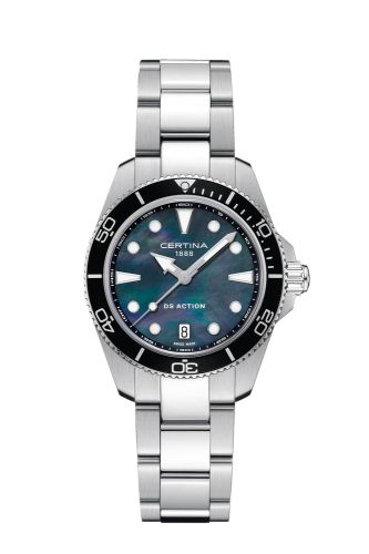 Certina C048.210.11.121.00 : DS Action Quartz 34.5 Stainless Steel / MOP / Bracelet
