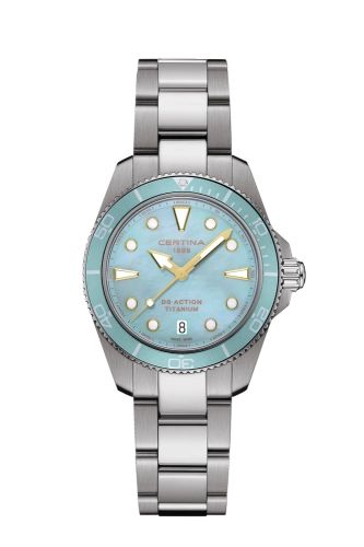 Certina C048.210.44.131.00 : DS Action Quartz 34.5 Titanium / MOP / Bracelet