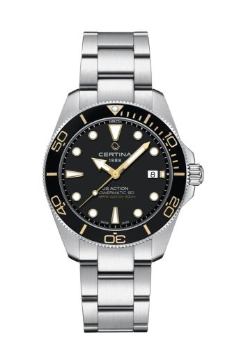Certina C048.407.11.051.01 : DS Action Diver 40.5 Powermatic Stainless Steel / Black / Bracelet