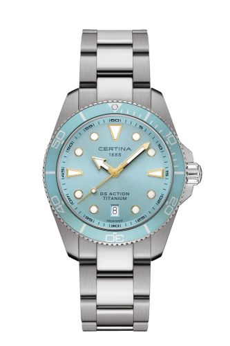 Certina C048.410.44.351.00 : DS Action 40 Quartz Titanium / Light Blue