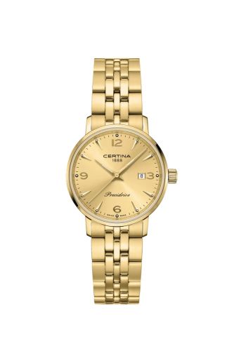 Certina C035.210.33.367.00 : DS Caimano Yellow Gold / Champagne / Bracelet
