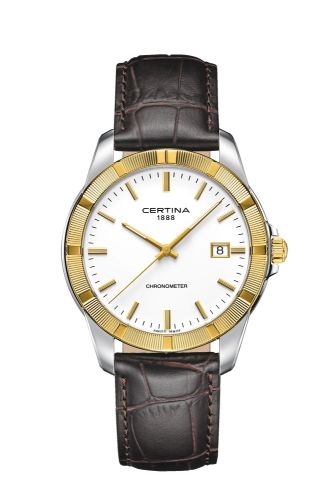 Certina C902.451.46.011.00 : DS Jubile Quartz Stainless Steel - Yellow Gold / White